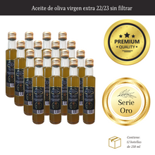 Cargar imagen en el visor de la galería, Aceite de oliva virgen extra SIN FILTRAR (12 botellas de 250 ml)
