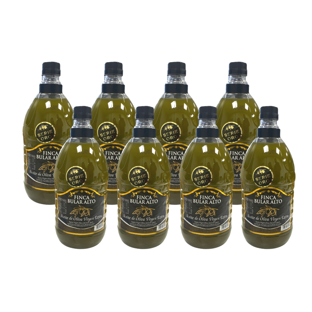 Aceite de oliva virgen extra SIN FILTRAR (8 garrafas de 2 litros) cosecha 2023 - 2024